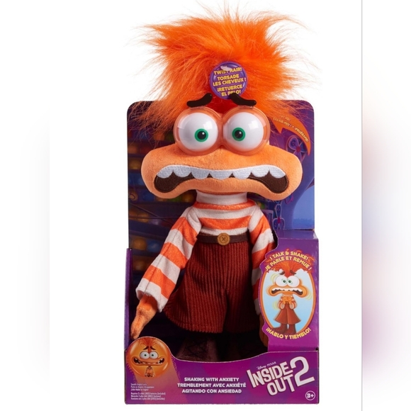 Disney Other - Inside Out 2 Shaking With Anxiety Plush
